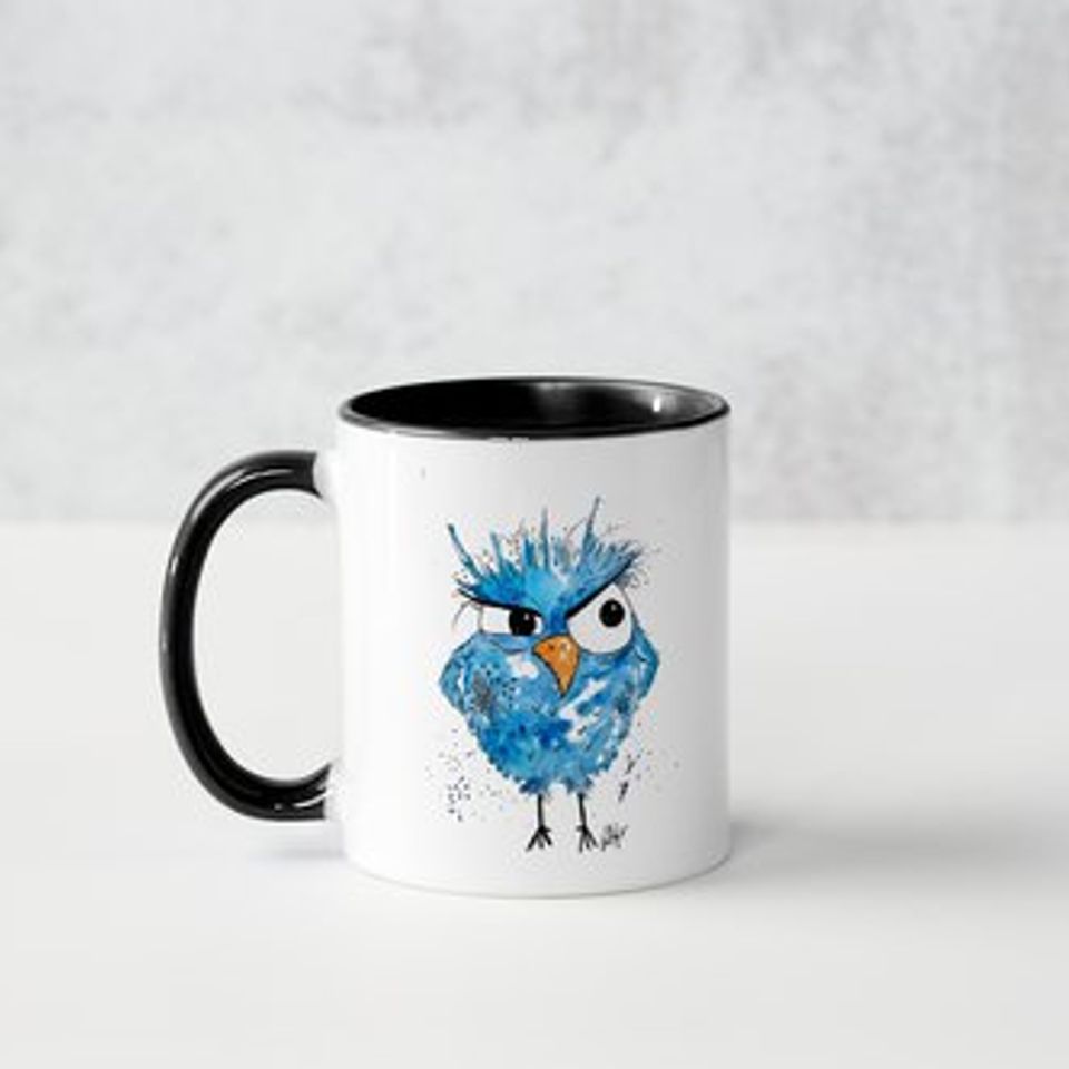 Attitude bird mug