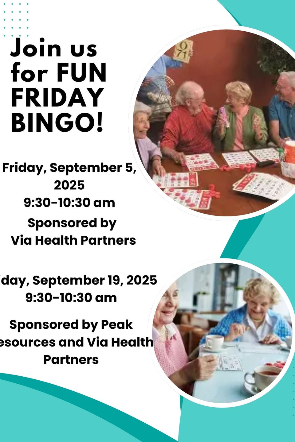 Join us for fun friday bingo!   copy