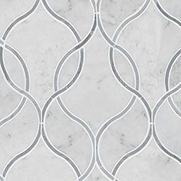 Carrara white ellipsis polished 10mm