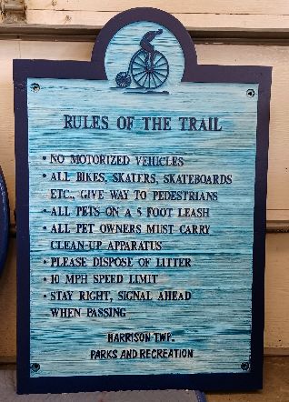 New trail sign