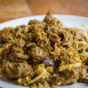 Yaad Style Jerk House Curry Goat