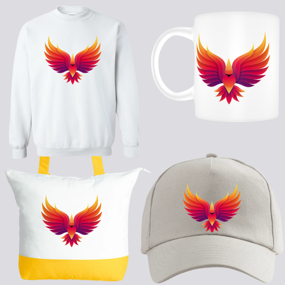 Phoenix sets tote bags  mugs  caps   sweatshirts   13