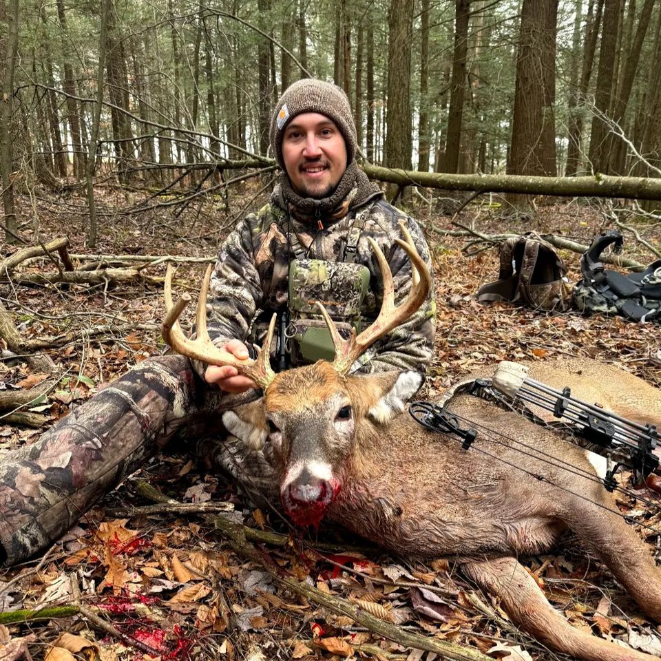 Alex Pettenati of Mount Joy, PA harvested this 10-point buck in Central PA with a compound bow.