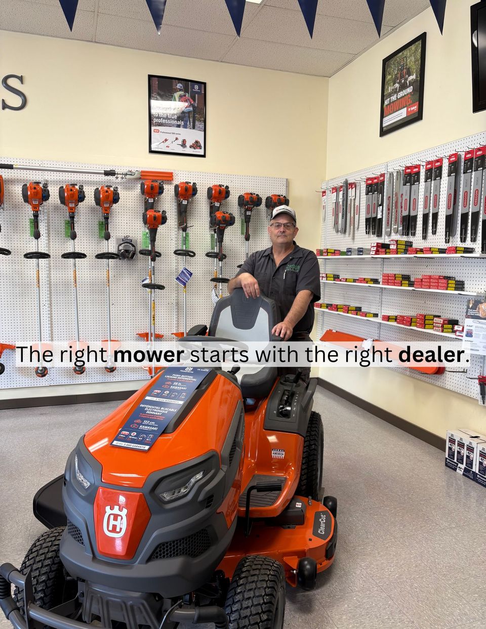 The right mower starts with the right dealer.