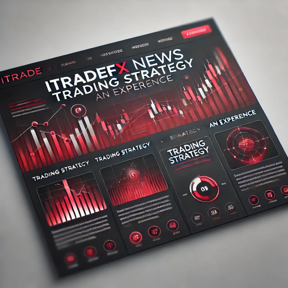 Dall·e 2025 01 28 11.47.14   a small website image for 'itradefx news  trading strategy  an expertise'  designed in a sleek and professional style using a red and black color sche