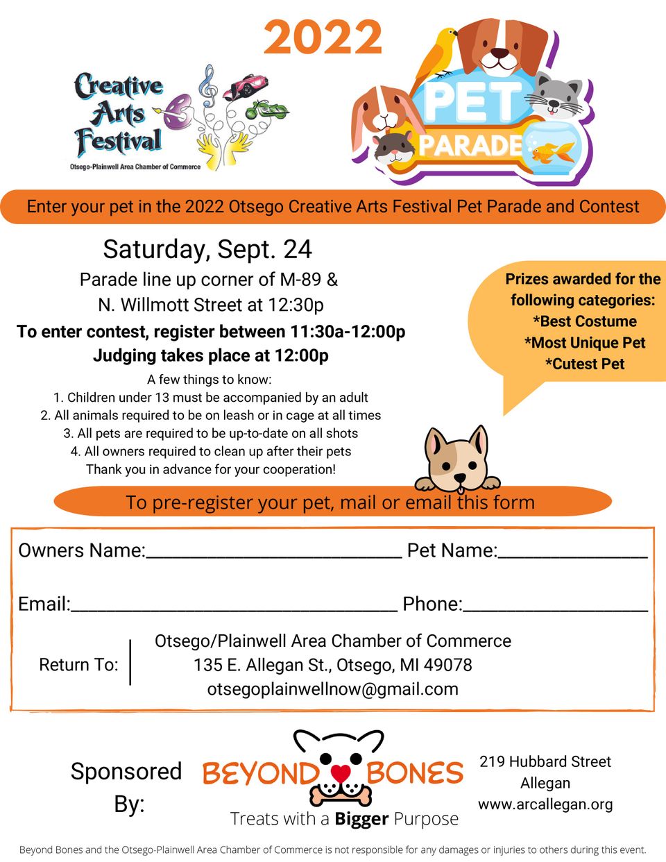 Otsego pet parade flyer 2022revised page 0
