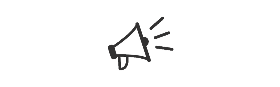 A megaphone icon