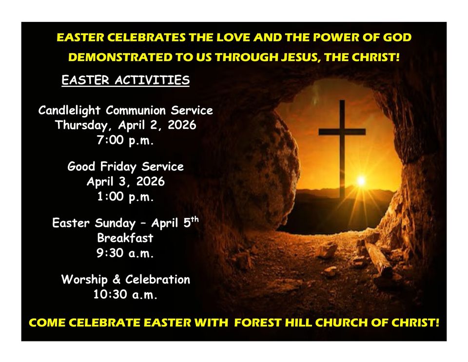 Easter schedule 2026 pic