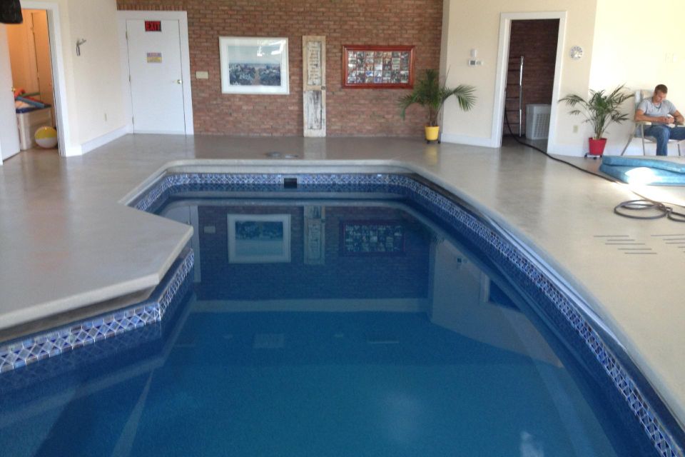 Indoor liner pool example 