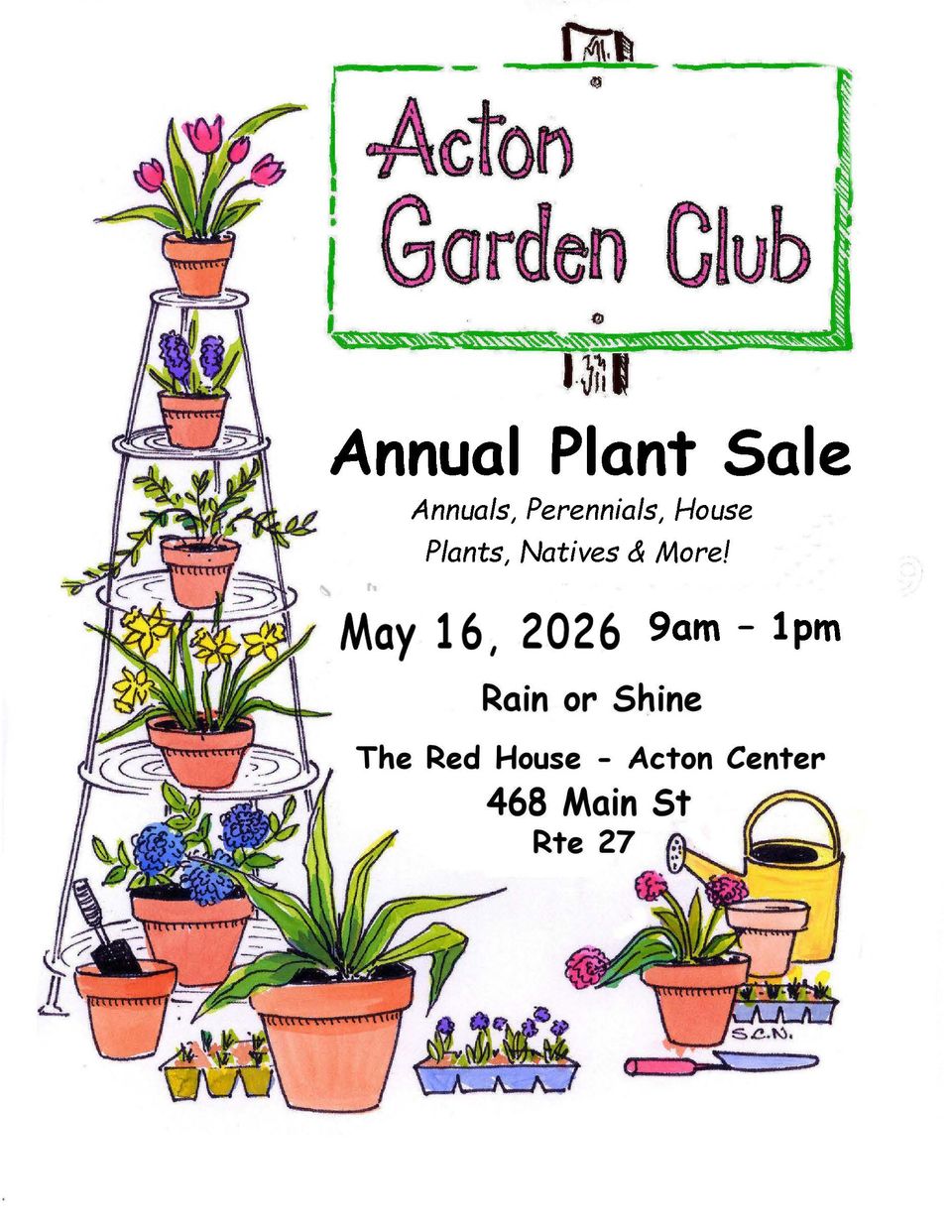 Acton garden club flyer
