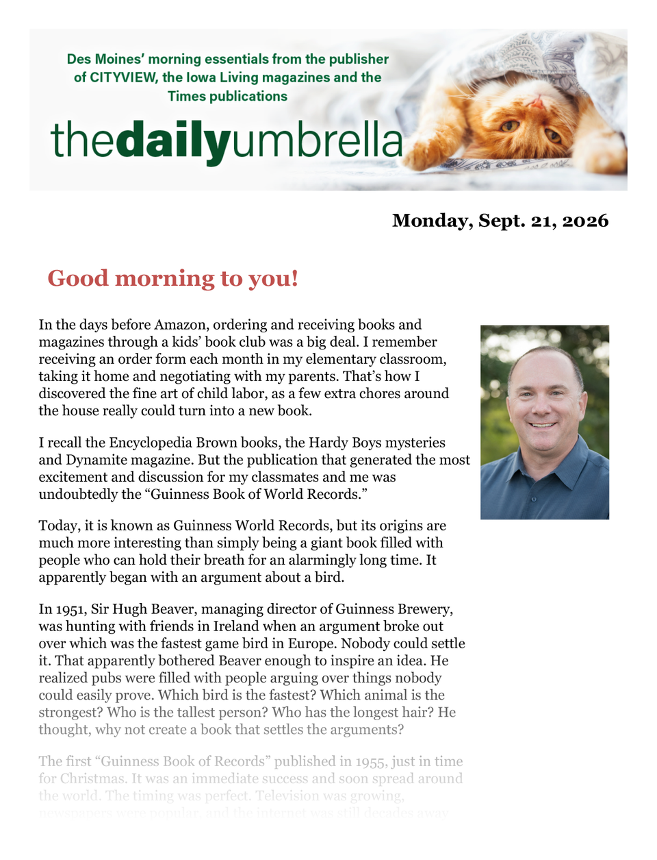 Du sept. 21  linn’s haunted house creator dies  the wonderful serendipity of showing up  how do you make a robot angry  1