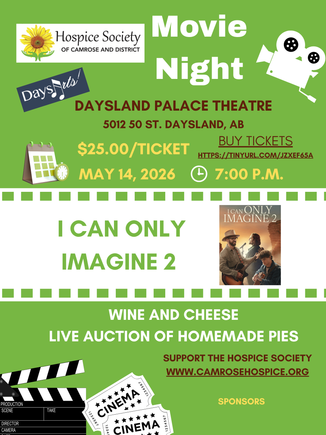 Red white simple movie night poster