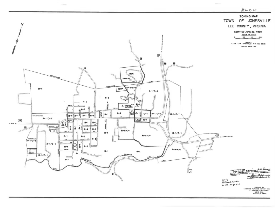 Zoning map