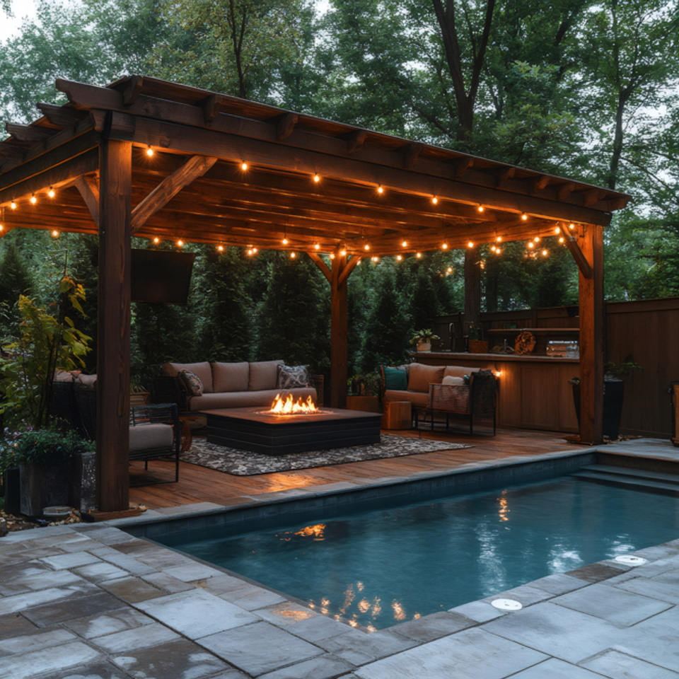 Luxe outdoor living cincinnati pools pergolas 24