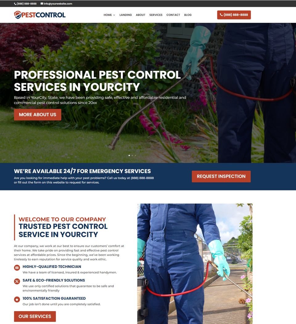 Pest controller website
