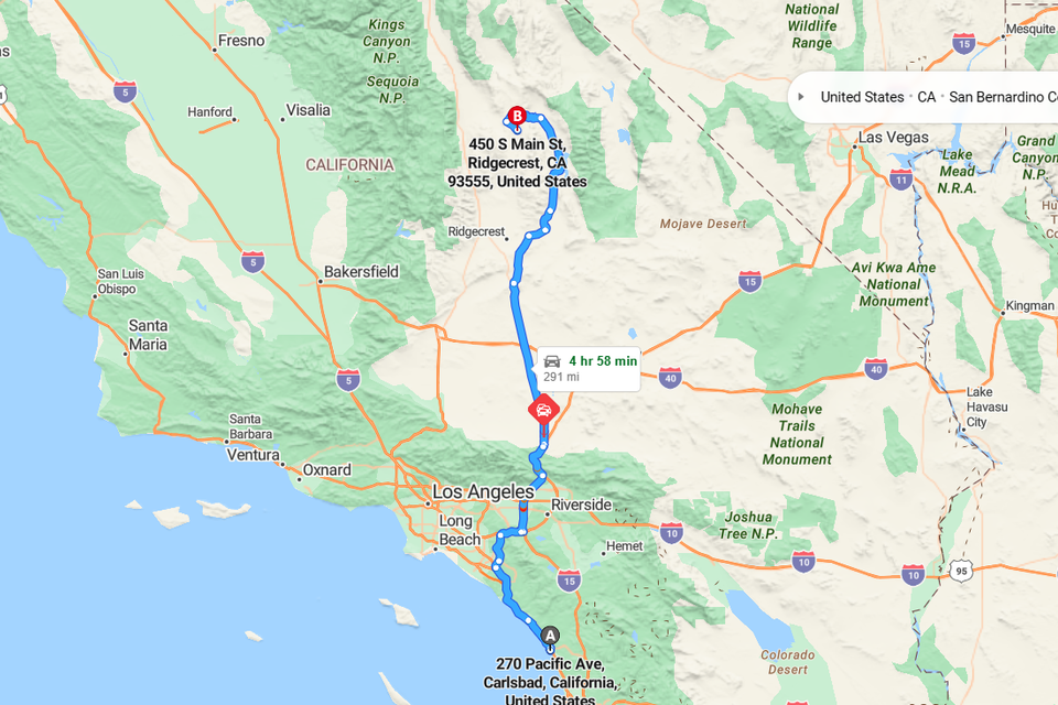 Map of area
