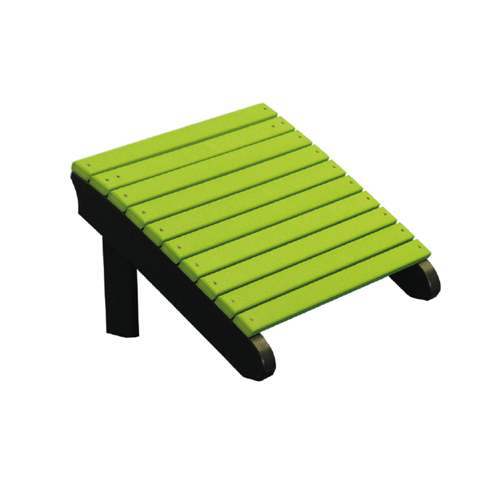 17 hlf deluxe adirondack footrest lime