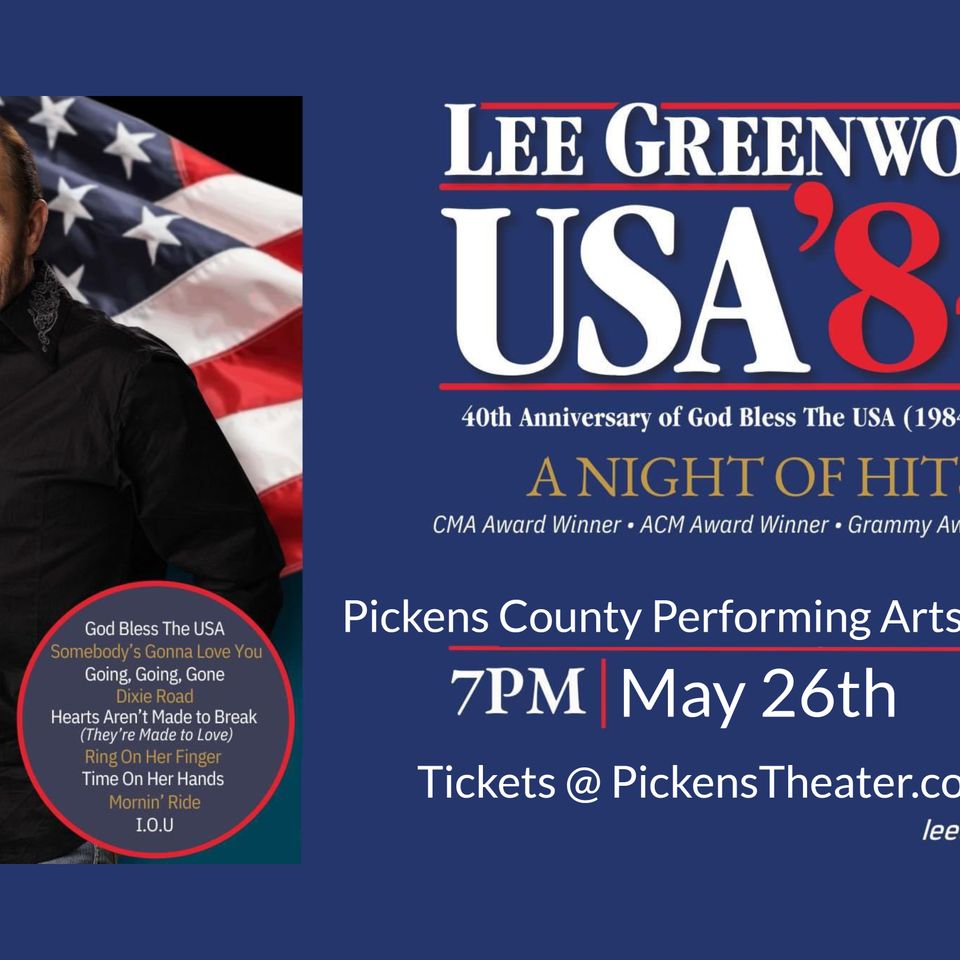 Lee greenwood pcpac