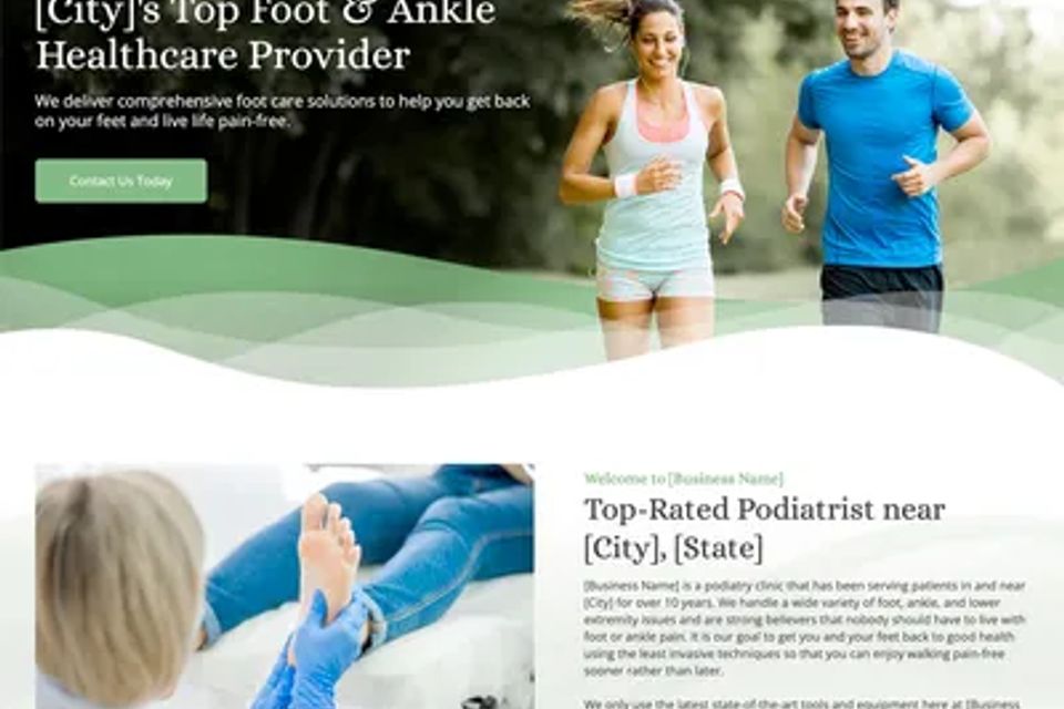 Podiatrist website design theme original