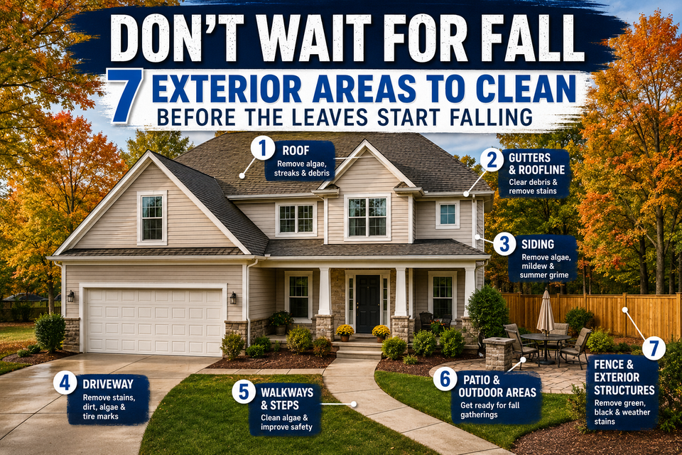 Don’t wait for fall 7 exterior areas you should clean before the leaves start falling