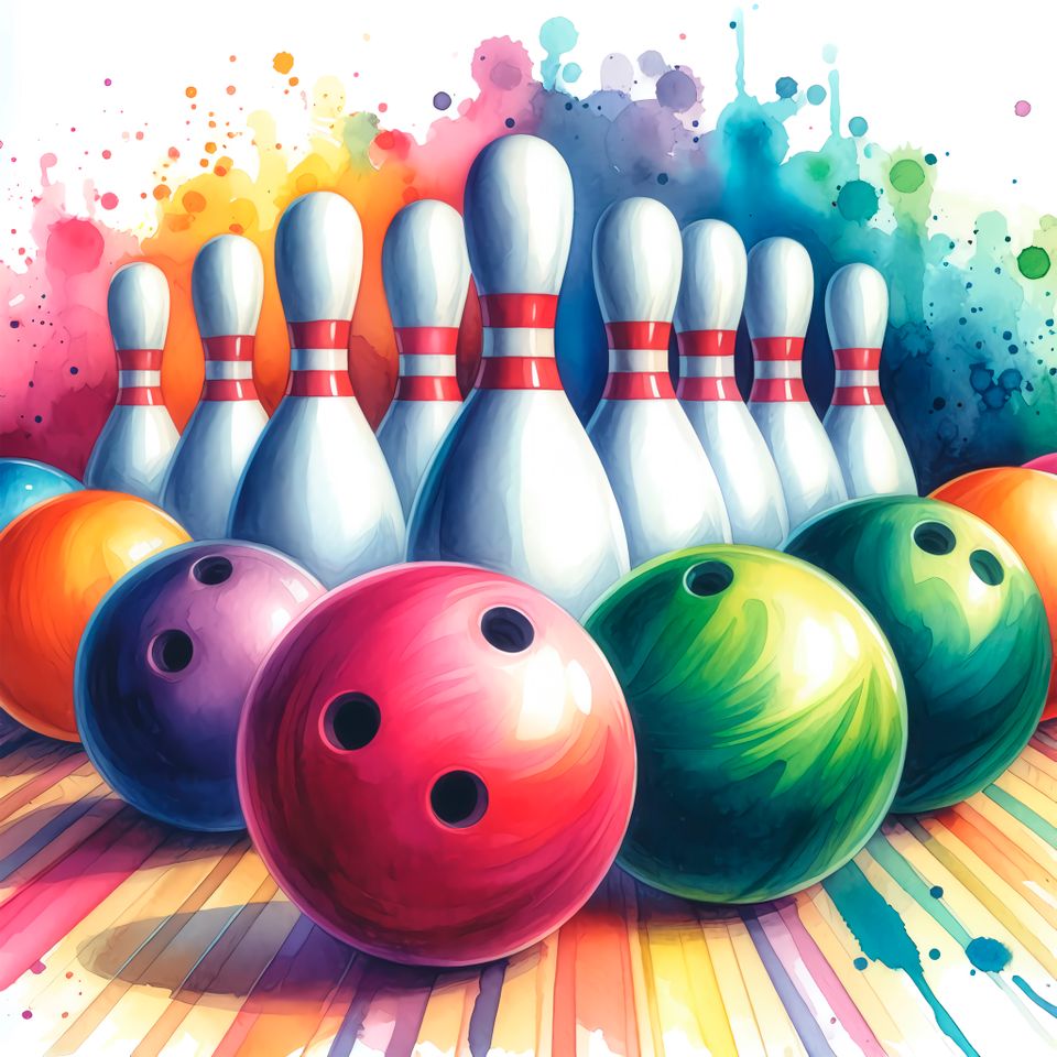 Bowling   watercolor 13 1