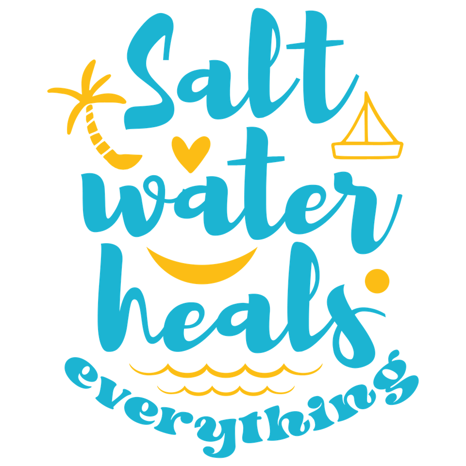 Beach   salt water heals everything