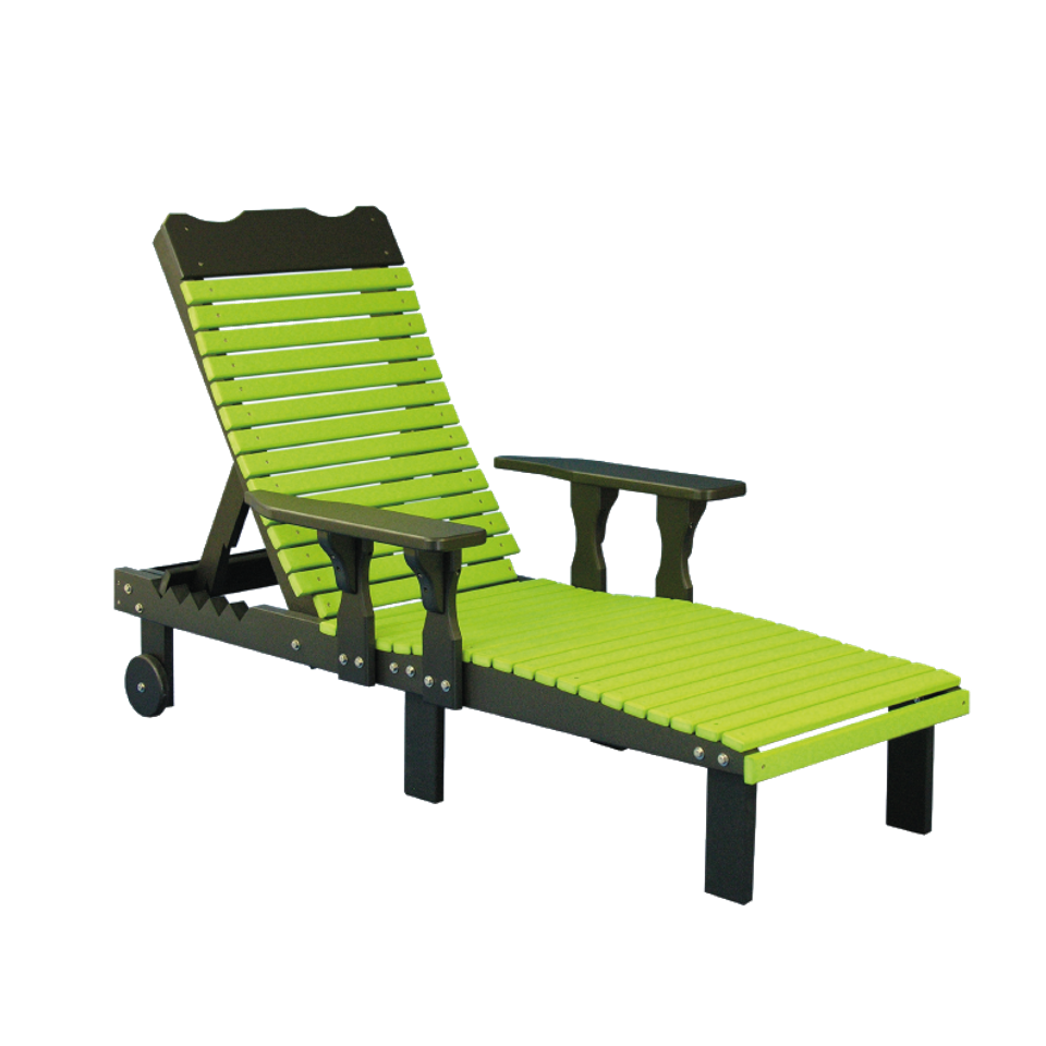 Hlf lounge chair lime green black