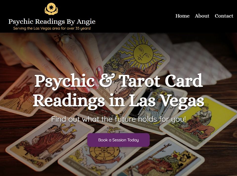 Vegas Valley Web Design | Psychic Readings by Angie | Las Vegas