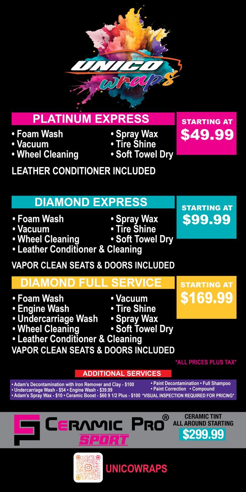 Professional hand car wash service prices for any vehicle 