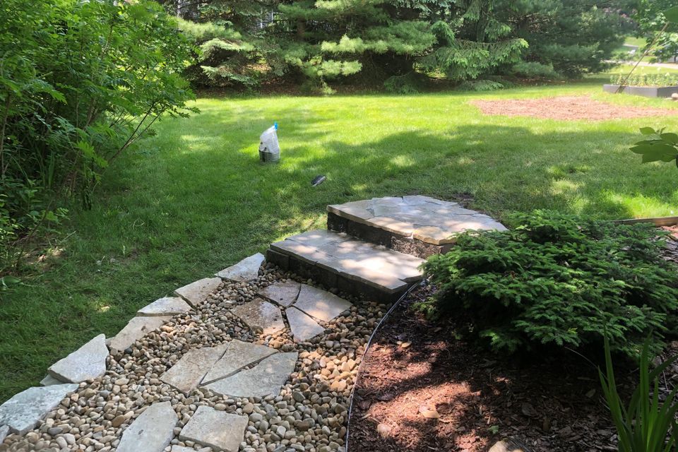 Gravel patio  2 min