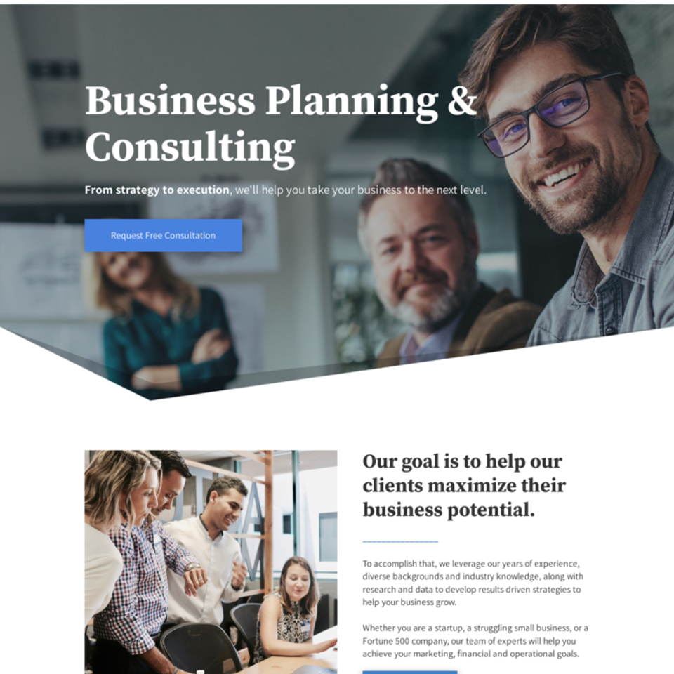 Business planning and consulting