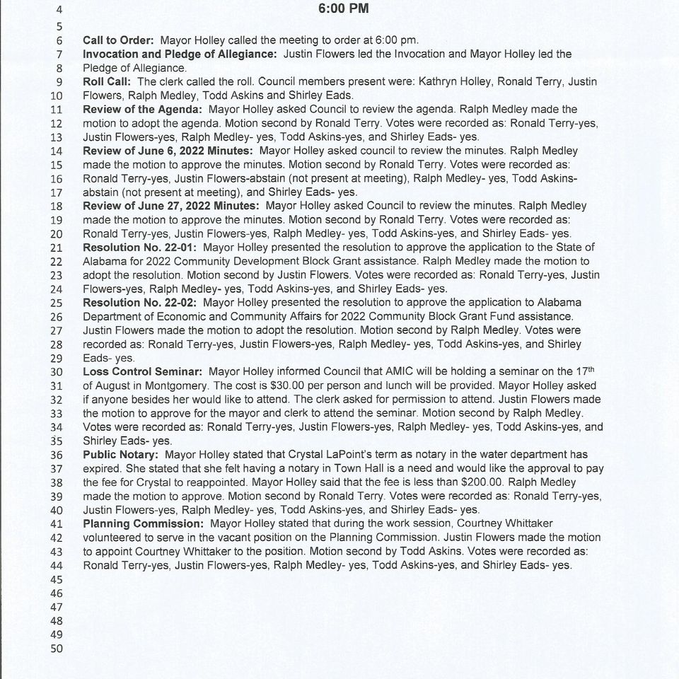 July 11  2022 council meeting page 1