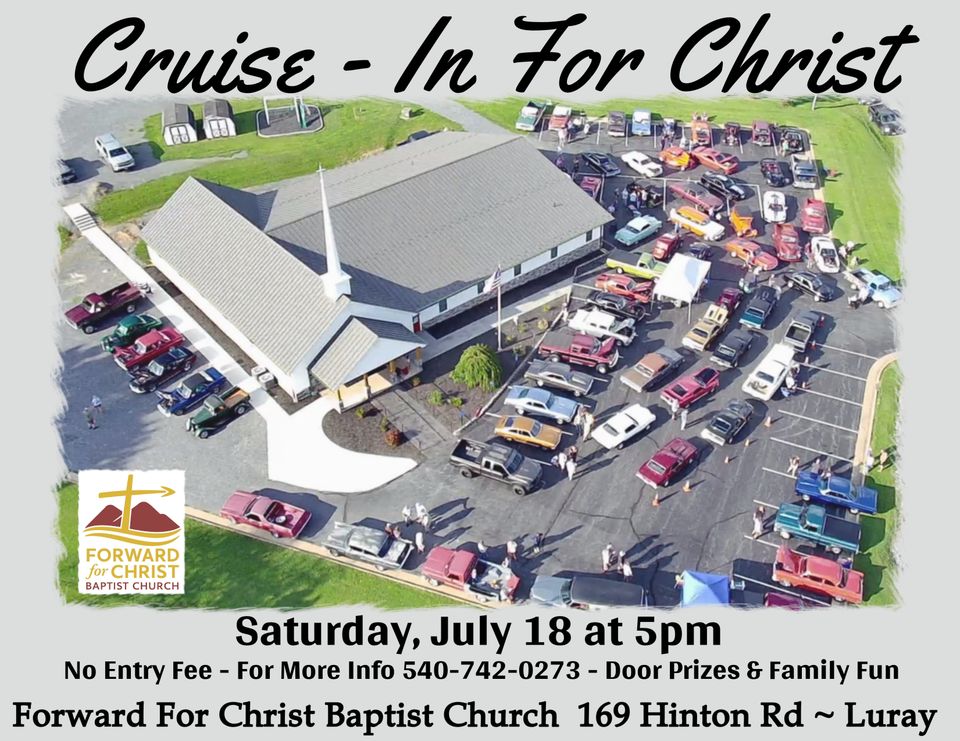 Cruise in for christ poster