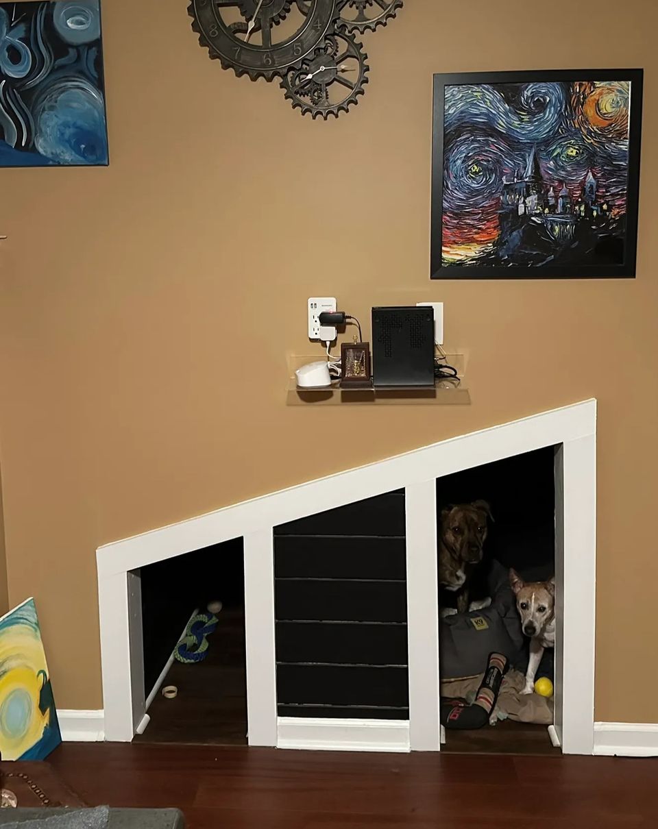 under the stairs dog house, under the stairs doghouse, dog house under the stairs, under the stairs square footage ideas, under the stairs construction ideas, home remodeling ideas for under my stairs