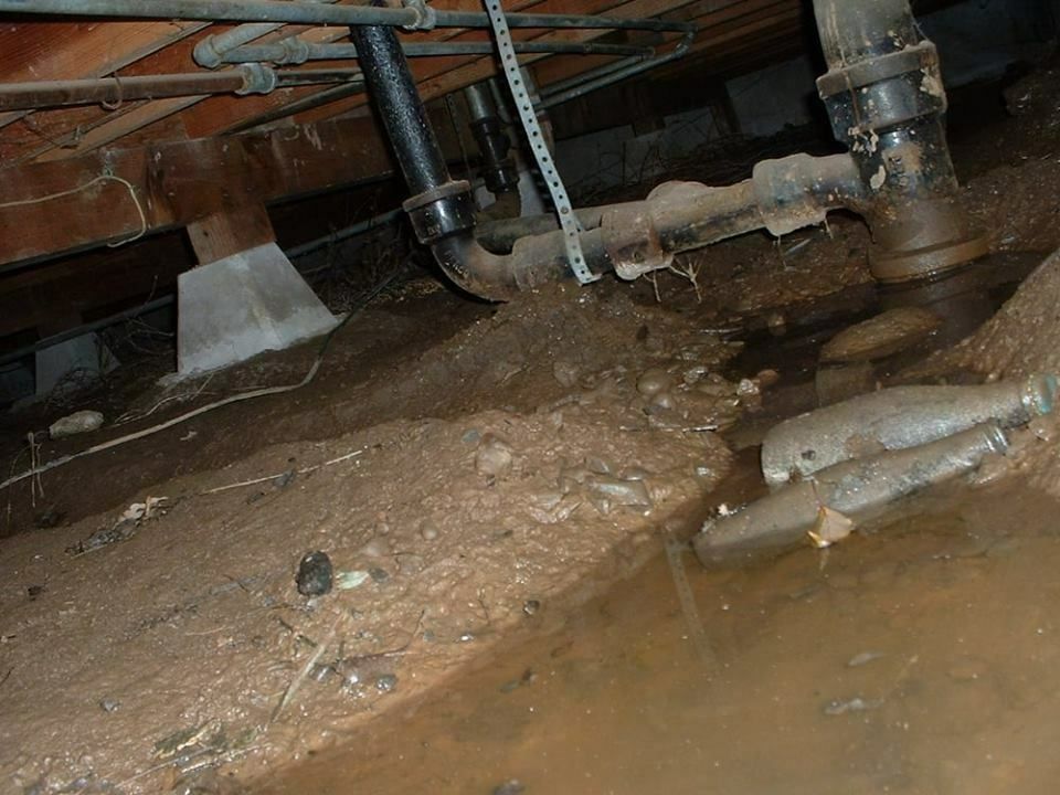 Water in crawl space