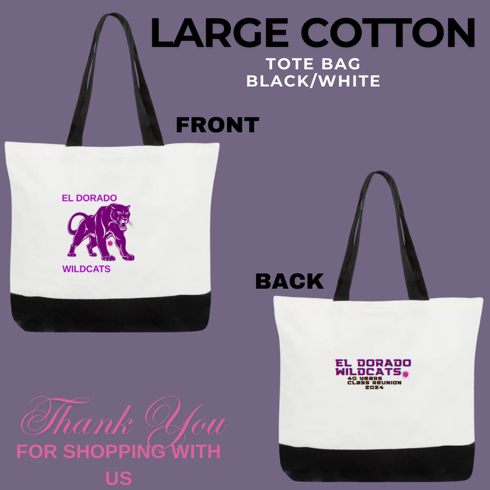 Large cotton tote bags wildcats  1   1