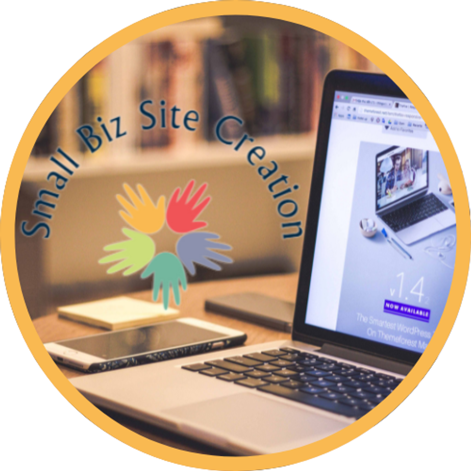 New logo small biz site creation 500 pxls