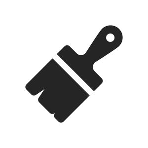 Bigstock paintbrush icon simple vector  245262328