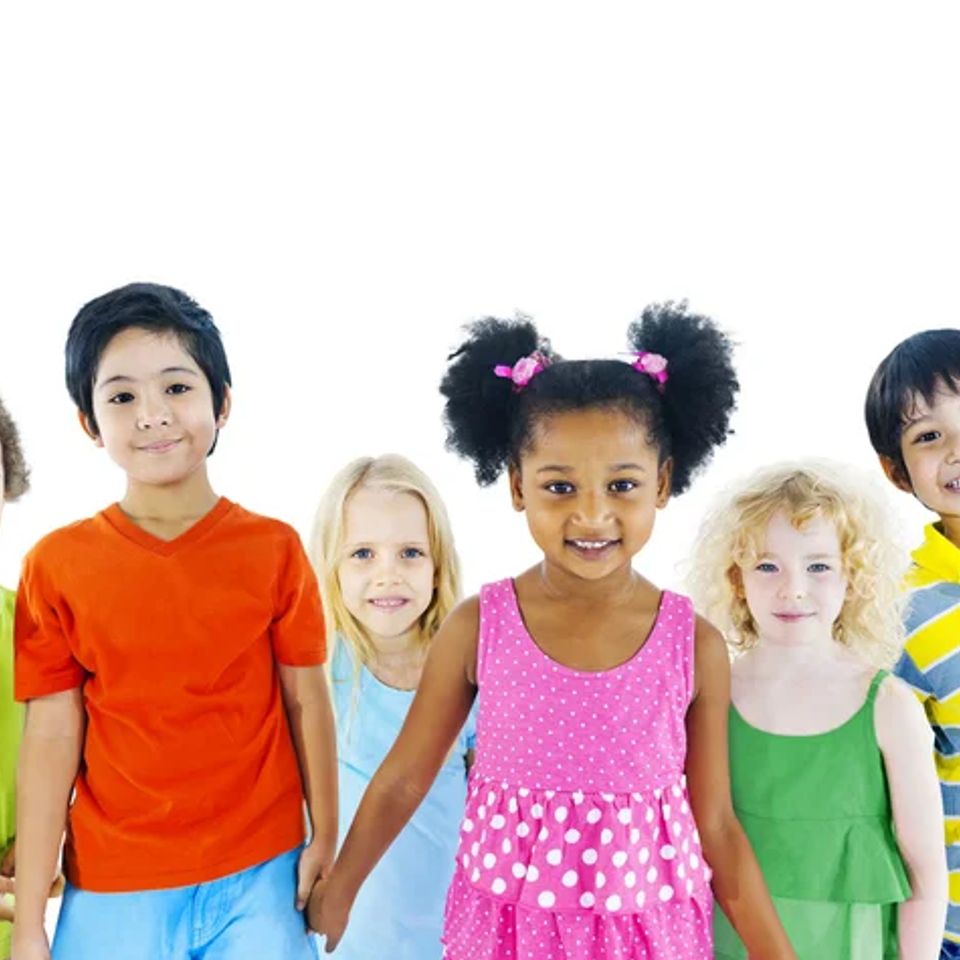 Pre shcoolers stock photo kids holding hand