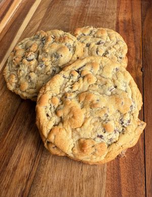 Fresh baked chocolate chip cookies