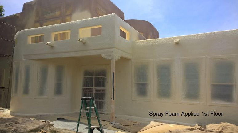 8spray foam applied