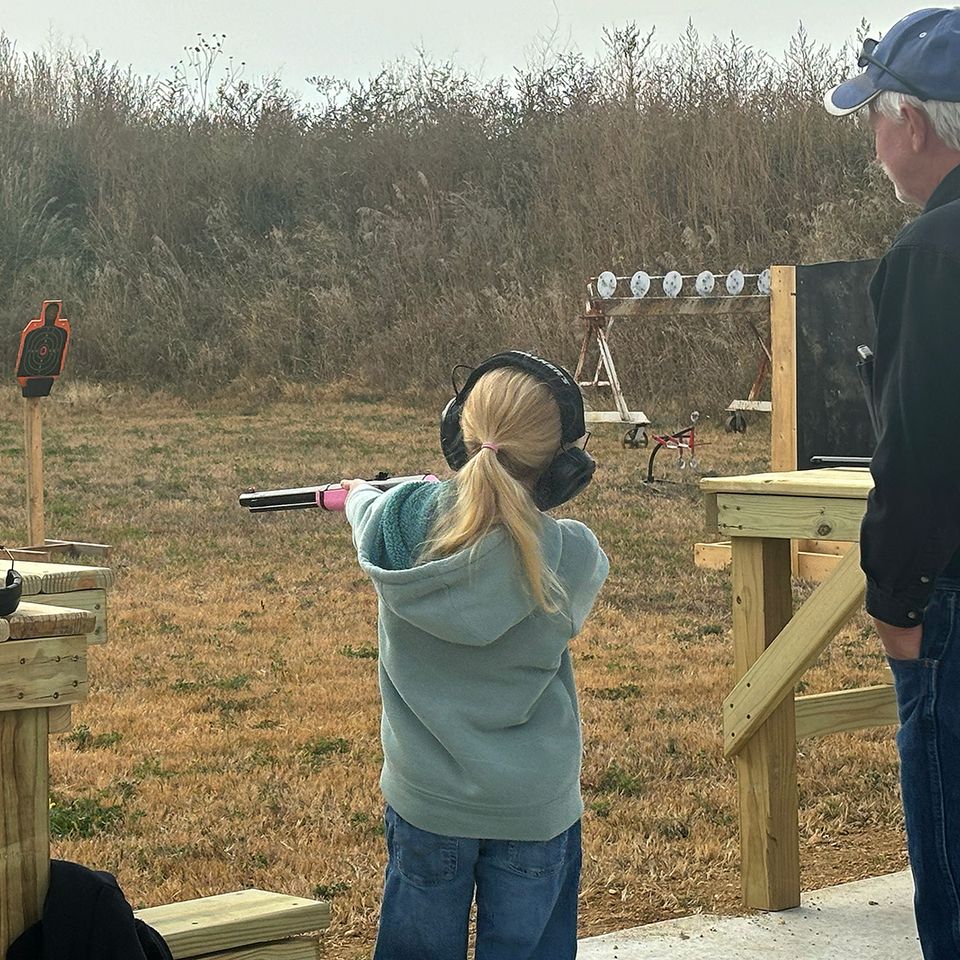 Girl shooting bb
