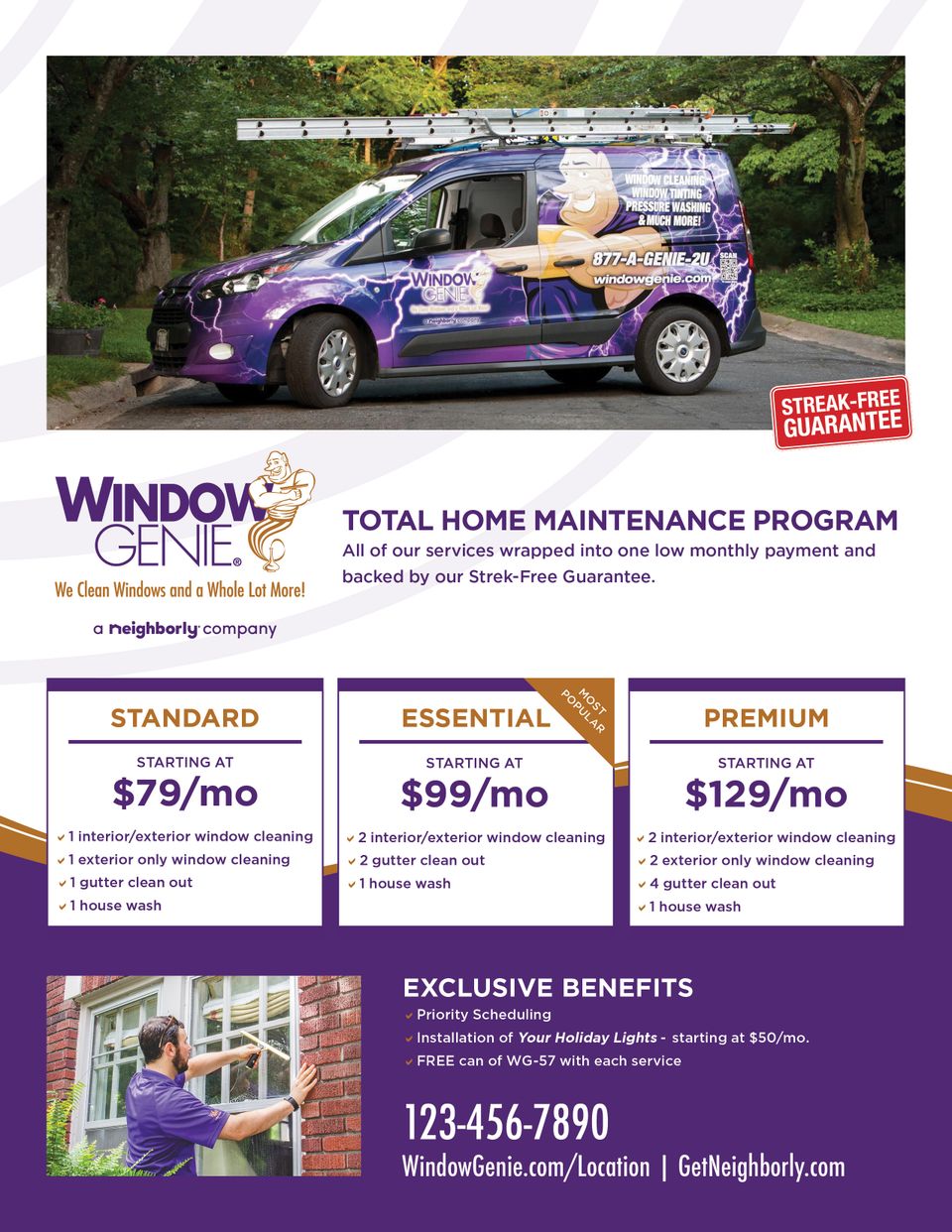 Wg home maintenance program sales sheet