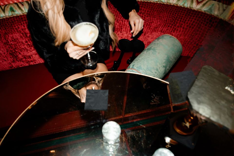 Hills with martini down shot squooshed