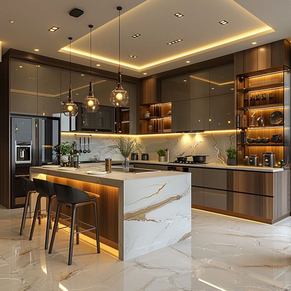 Contemporary kitchen lighting