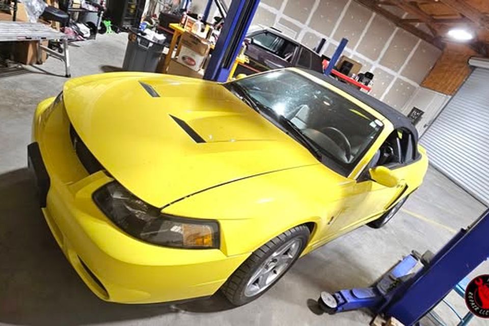 2003 ford mustang cobra aka terminator came in to ham auto repair for a diagnostics for overheating