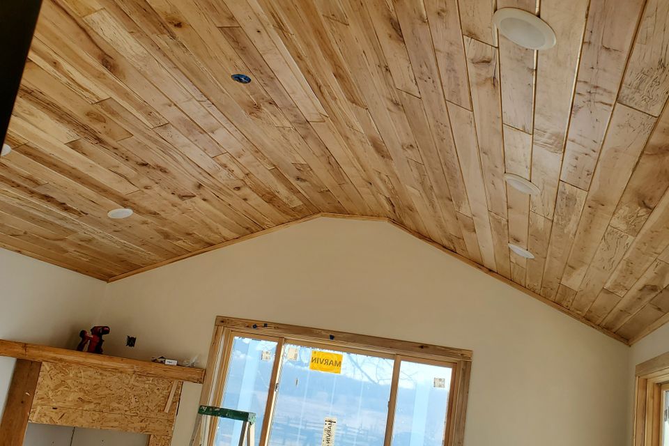 Tongue   groove ceiling cf
