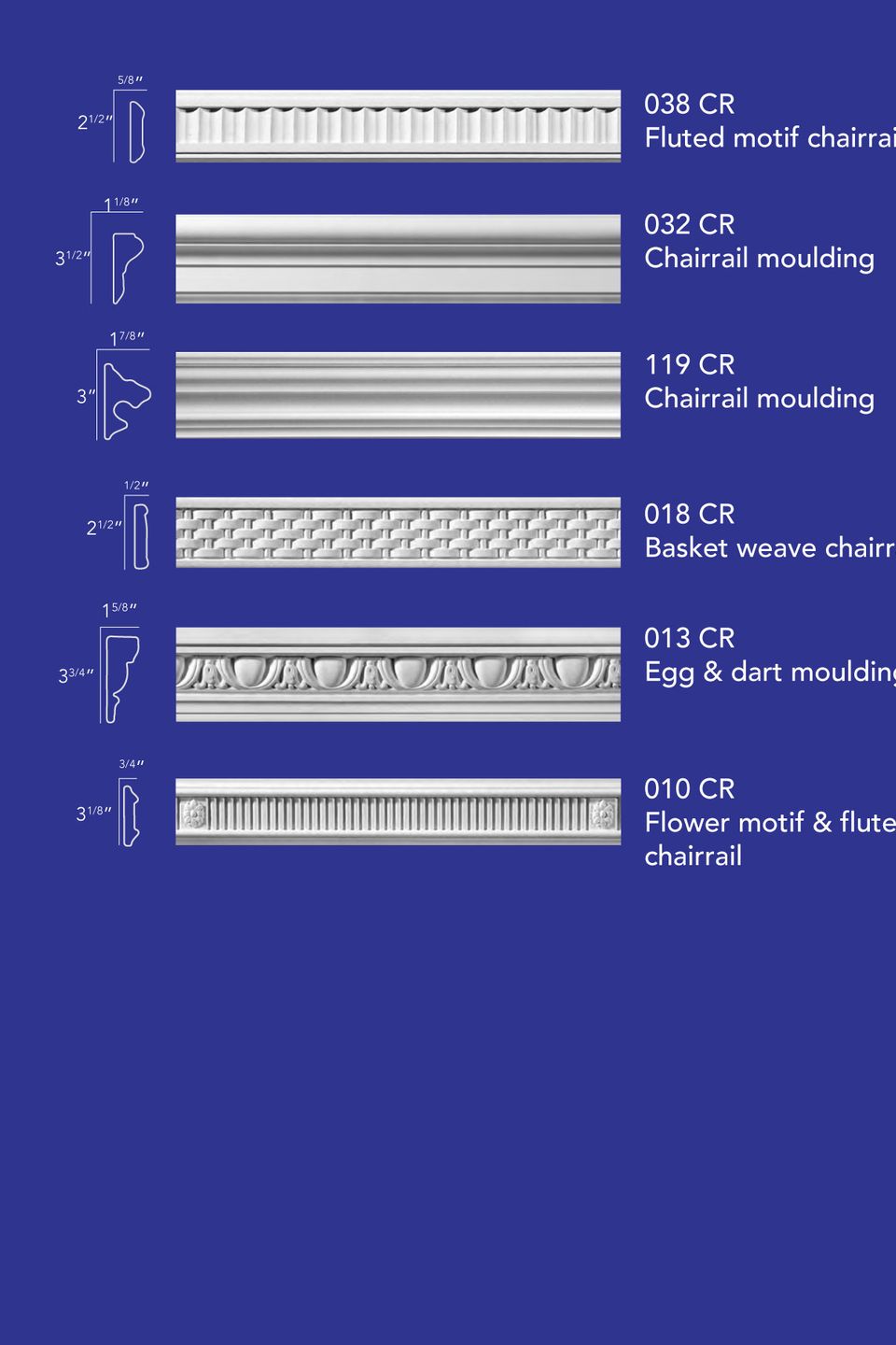 Alta chairrail moulding 2