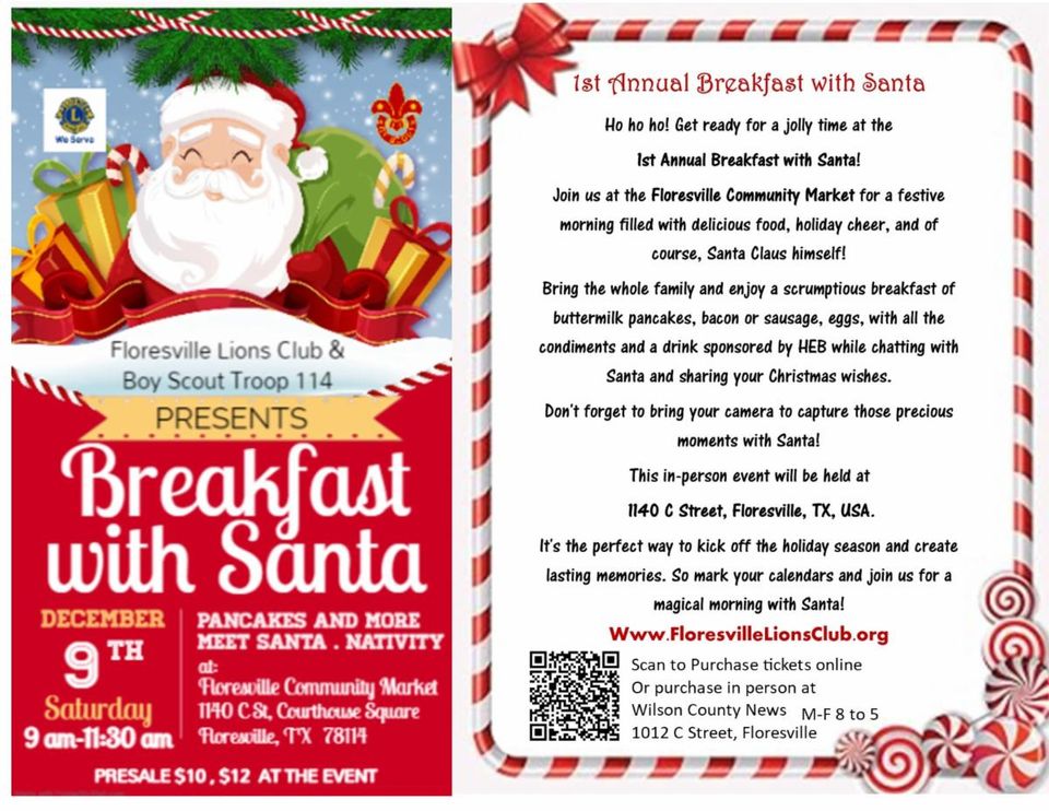 2nd flyer breakfast with santa explained side by side with ticket pic 2  2 