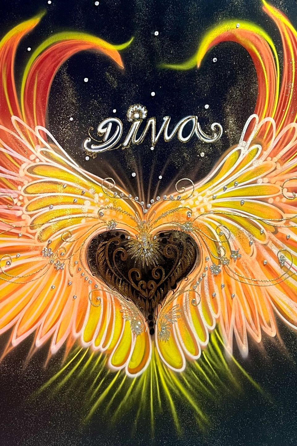 Angel wing painting peppe